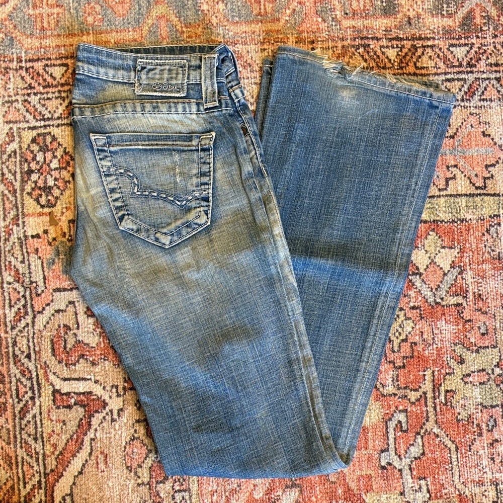 Big Star Jeans Classic Blue Low Rise Boot Cut